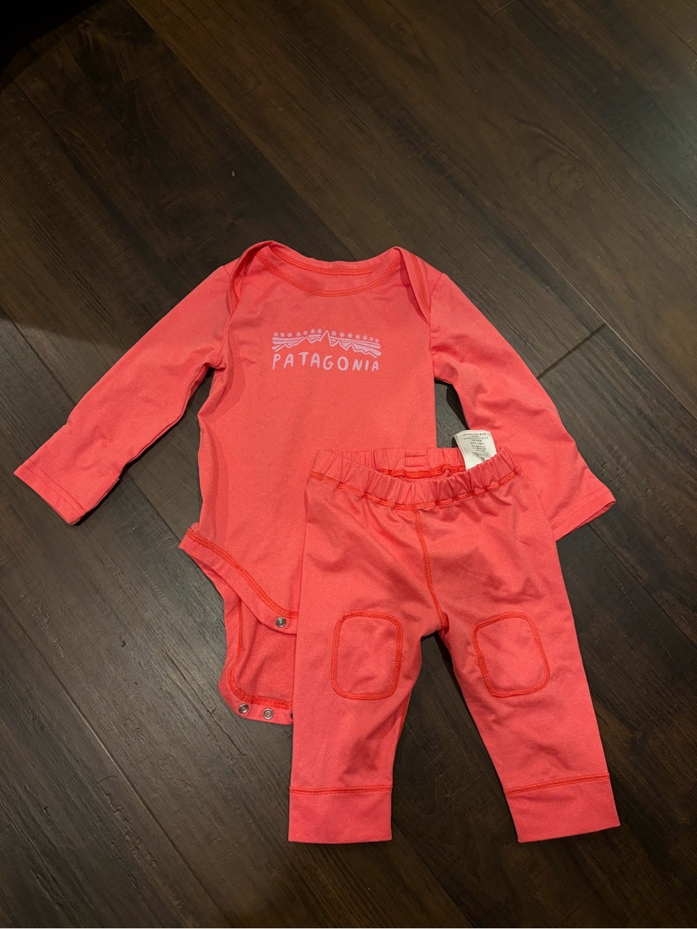 Patagonia Capilene Base Layer Set Pink 3-6 Months Baby
